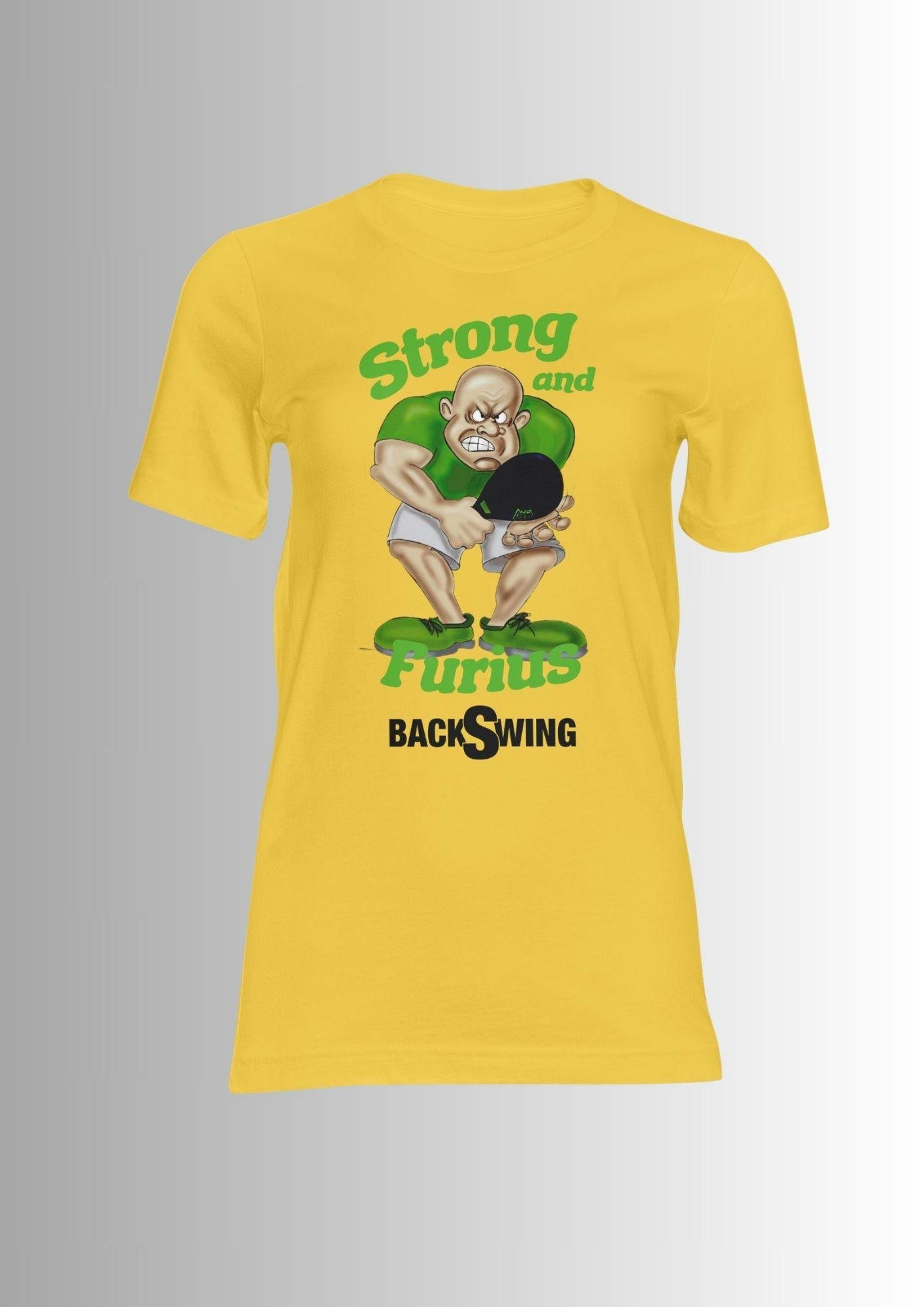 Camisetas Hombre Strong & Furius Model D - #FDCA31, Front
