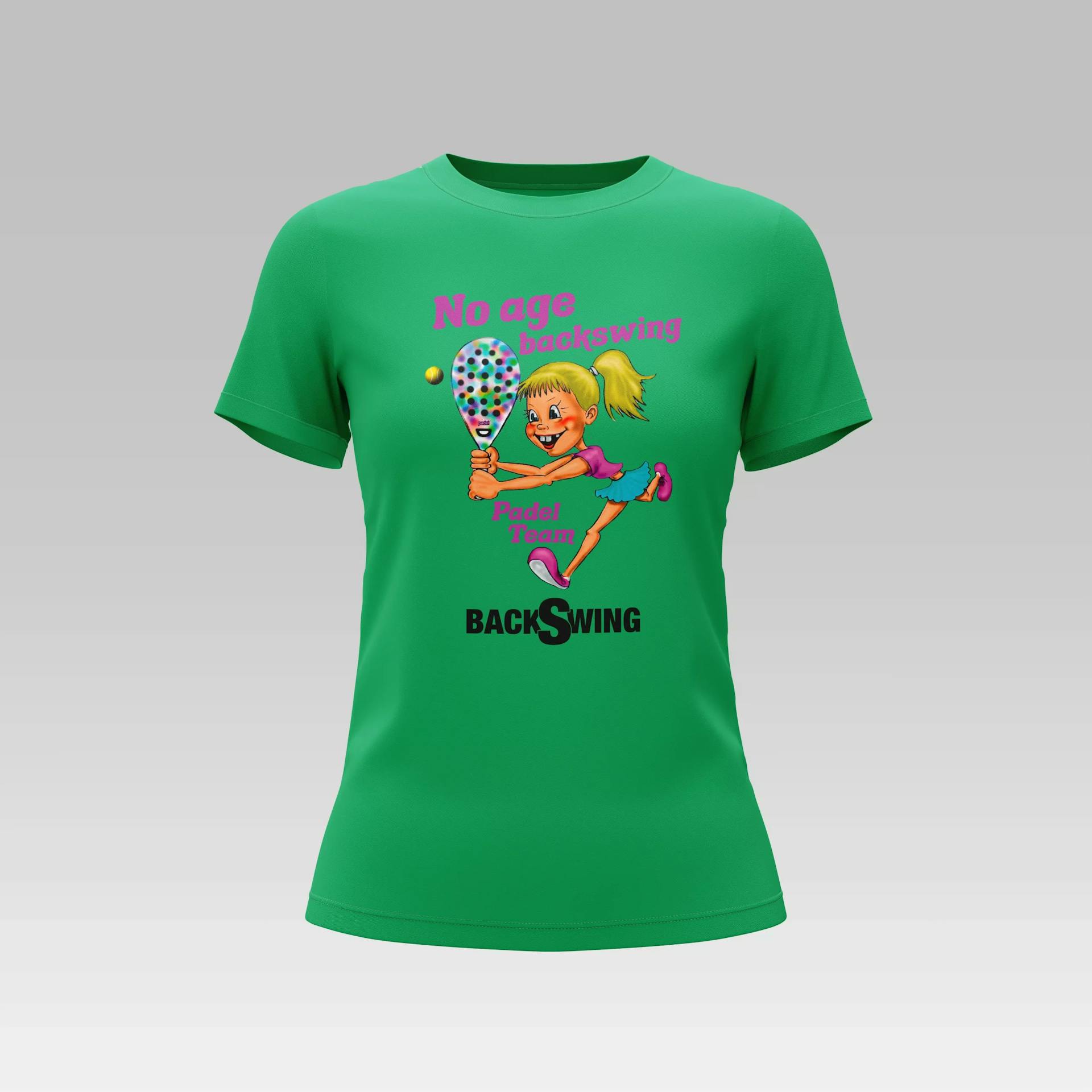 Camiseta Mujer No Age Model D - #009B52, Front